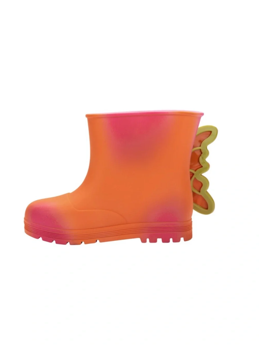 Kids butterfly rain boots